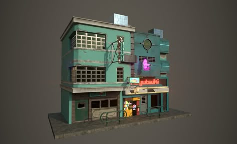 cyberpunk style building, himanshu sharma on ArtStation at https://www.artstation.com/artwork/141zWG Futuristic Bloxburg House, Minecraft Trailer Home, Cyberpunk Exterior, Cyberpunk Minecraft, City Bloxburg, Cyberpunk Architecture, Cyberpunk House, Minecraft Random, Minecraft Cyberpunk