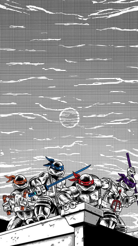 Tmnt Wallpaper Iphone, Ninja Toys, Turtle Background, Tmnt Wallpaper, Retro Comic Art, Ninja Wallpaper, Turtle Wallpaper, Leonardo Tmnt, Tmnt Comics