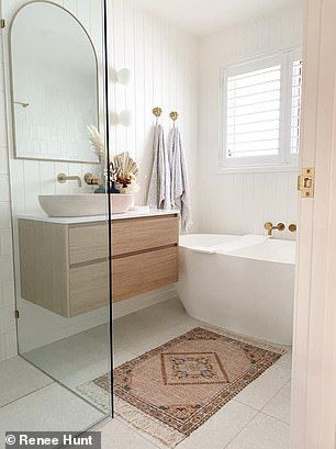 Vj Panelling Bathroom, Bathroom Style Ideas, Small Coastal Bathroom, Bathroom Styling Ideas, Small Ensuite Bathroom, Scandi Bathroom, Coastal Bathroom Design, Hacks To Try, Main Bathroom Ideas