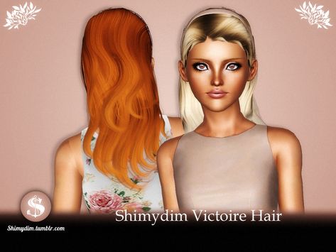 s3cc sims3cc sims 3 hair hairstyle mods mod long wavy bandana headband Bandana Headband, Sims 3, Second Life, Mesh, Hair Styles, Hair