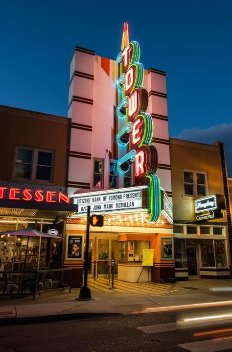 Oklahoma City Aesthetic, Oklahoma Aesthetic, Route 66 Oklahoma, Travel Nebraska, Retro Signage, Oklahoma Travel, Route 66 Road Trip, Museum Hotel, Oklahoma City Oklahoma