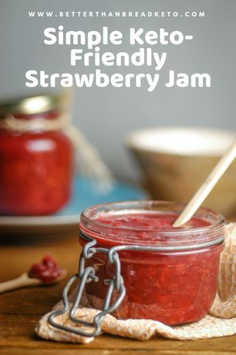 One of the best things to add to a hot, fluffy biscuit is a sweet jam. This keto-friendly strawberry jam is the perfect addition to your next breakfast! Keto Strawberry Jam, Bread Keto, Keto Sauces, Paleo Snacks, Low Carb Recipes Dessert, Raspberry Jam, Paleo Dessert, Keto Bread, Keto Dessert Recipes