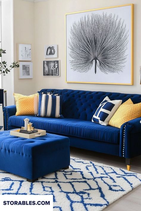 Thinking of decorating with a blue sofa? Find out how to create a chic and cozy living room. Which accent pieces catch your eye? Visit storables.com for more ideas! #BlueSofaStyle #LivingRoomDecor #DIYHome #HomeDesignIdeas #InteriorInspiration