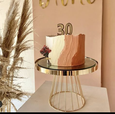 Bolo Boho Chic Aniversario, Bolo Boho, Boho Birthday Party, 30th Party, Elegant Birthday Cakes, Modern Birthday, Cake Stencil, Creative Birthday Cakes, Boho Birthday