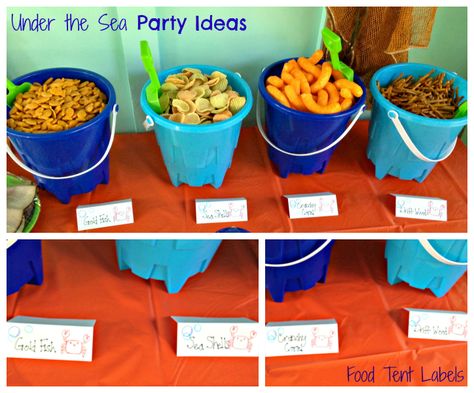 Sea Themed Food, Under The Sea Themed Food, Under The Sea Party Ideas, Birthday Under The Sea, Bubble Guppies Birthday Party, Sea Party Ideas, Ocean Birthday Party, Bubble Guppies Party, Bubble Guppies Birthday