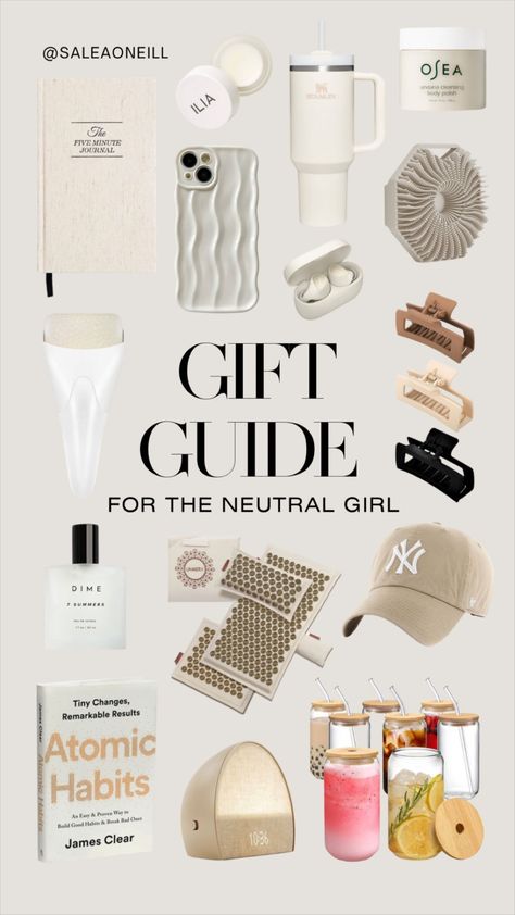 saleaoneill's gift guides Collection on LTK Clean Girl Birthday Gifts, Best Unisex Gifts, Gen Z Gifts, Women’s Gifts, Gender Neutral Gifts For Adults, Simple Birthday Gift Ideas, Gender Neutral Christmas Gifts, Neutral Gift Ideas, Trendy Gifts For Women