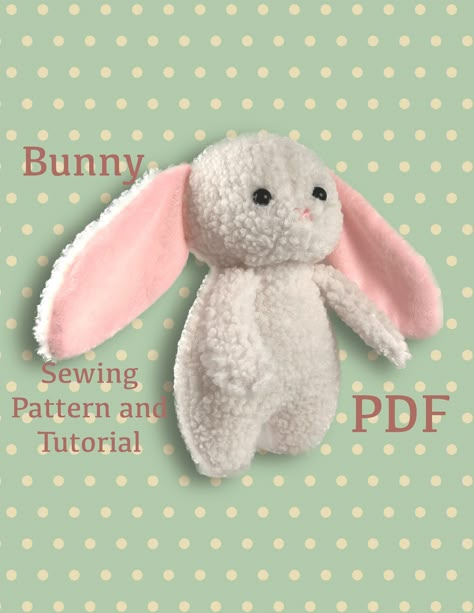 sewing toys patterns Small Plush Sewing Patterns, Bunny Dolls Handmade, Stuffed Toy Sewing Pattern, Tiny Plushie Pattern, Diy Bunny Stuffed Animal, Hand Sewn Stuffed Animals Free Pattern, Easy Sew Animals, Cute Things To Sew With A Sewing Machine, Bunny Sewing Pattern Free Templates