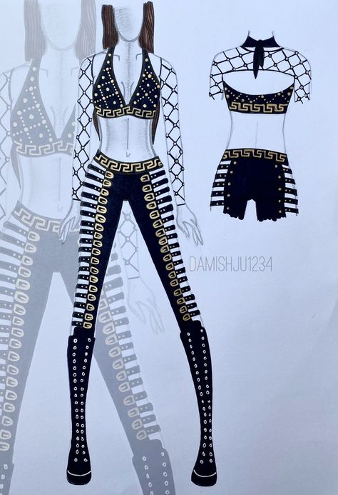 Wrestling Attire Ideas, Wrestling Gear Ideas, Wwe Ring Gear, Wrestling Attire, Wwe Raw Women, Wwe Ring, Wrestling Outfits, Costume Design Sketch, Wwe Outfits