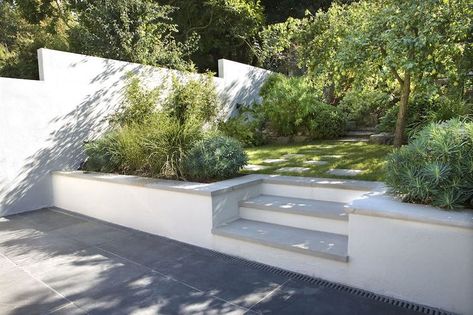 Hill Garden, Landscaping On A Hill, Muswell Hill, Contemporary Garden Design, Urban Gardens, Back Garden Design, Garden On A Hill, Sloped Garden, London Garden