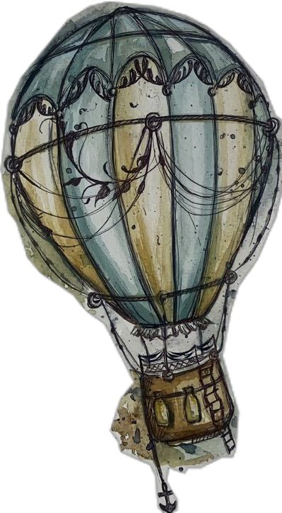 Hot Air Balloon Sketches, Hot Balloon Drawing, Hot Air Balloon Sketch, Balloons Sketch, Balloon Sketch, Watercolor Hot Air Balloon, Hot Air Balloon Drawing, Balloon Drawing, Quick Draw