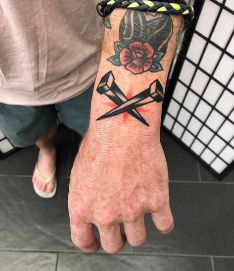 Traditional Tattoo Wrist, Traditional Tattoo Man, Traditional Black Tattoo, Biblical Tattoos, Traditional Tattoo Old School, Wrist Tattoo Designs, Army Tattoos, Western Tattoos, Traditional Tattoo Sleeve