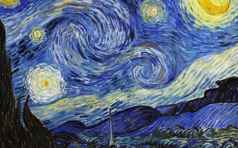 #vincent #van #gogh #starry #night #classic #painting #art #illust #4K #wallpaper #hdwallpaper #desktop Starry Night Wallpaper, Van Gogh Wall Art, Gogh The Starry Night, Elsie De Wolfe, Starry Night Painting, Cool Wall Art, Starry Night Van Gogh, Macbook Wallpaper, Big Art