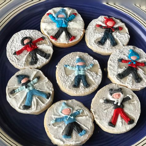 Snow Angel Cookies, Angel Cookies Decorated, Cookies Design, Angel Cookies, Cookie Board, Cookie Icing Recipe, Decorative Cookies, Royal Iced Cookies, Sugar Cookie Royal Icing