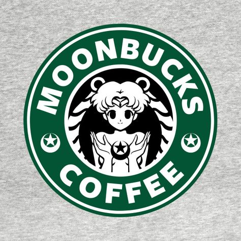 Check out this awesome 'Moonbucks+Coffee' design on @TeePublic! Sailor Moon Tumblr, Vinyle Cricut, Sailor Moon Merchandise, Image Svg, Starbucks Logo, Coffee Logo, Usagi Tsukino, Sailor Moon Art, Coffee Stickers