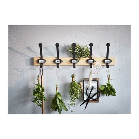 Rack With Hooks Dollar Tree Organization, Plastic Animals, Small Storage, Towel Rail, Drying Herbs, Organizing Your Home, Towel Holder, Solid Pine, Macrame Plant Hanger