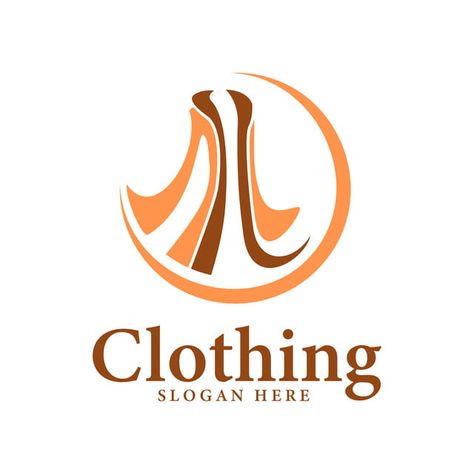 Orange Fashion Women Boutique Clothing Beautiful Logo Design Tem Clothing Logo Design Creative For Women, Fashion Logo Design Clothes Shops, Logo For Fashion Designer, Cloth Logo Design, Fashion Shop Logo, Clothes Shop Logo, Clothes Logo Design, Women Boutique Clothing, Fashion Designer Logo