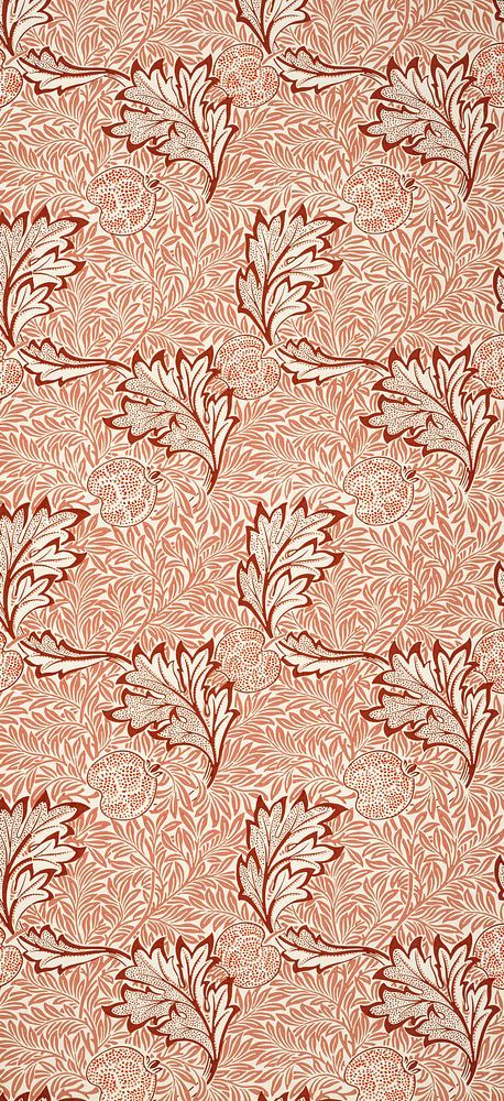 William Morris's Apple pattern (1877) famous artwork. Original from The Smithsonian Institution. Digitally enhanced by rawpixel. | free image by rawpixel.com Wallpaper Classic, Apple Pattern, William Morris Patterns, Free Illustration Images, Apple Art, Famous Artwork, Smithsonian Institution, Idea Board, Apple Wallpaper