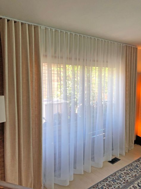 Ripplefold Curtains, Linen Drapery Panels, Window Treatments Sheer, Crochet Curtain Pattern, Linen Drapery, Window Treatments Bedroom, Custom Drapery, Modern Curtains, Custom Window Treatments