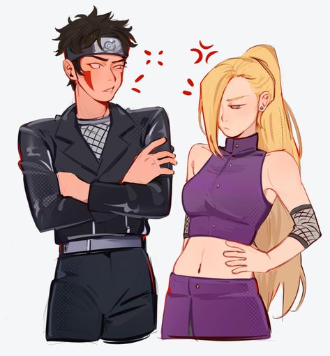 Ino And Sai, Naruto Fan Art, Naruto Cute, Naruto Funny, Naruto Art, Anime Oc, Animated Characters, Naruto Shippuden, Naruto