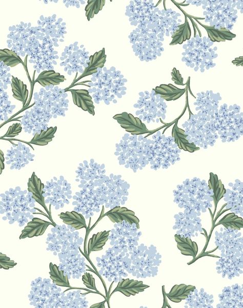 Hydrangea, Blue & White RI5143 – The Pattern Collective Blue Hydrangea Wallpaper, Blue White Wallpaper, Hydrangea Wallpaper, Wallpaper Studio, Unexpected Beauty, Blue And White Wallpaper, Coastal Preppy, Hydrangea Blue, Coastal Wallpaper