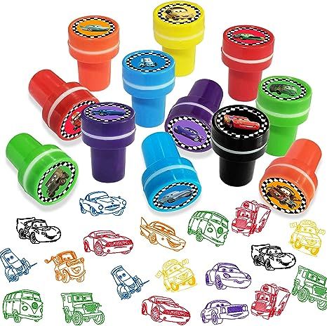 Amazon.com: Cars Birthday Party Supplies, 24Pcs Cars Theme Stamper Party Favors, Cars Goodie Bag Stuffers for Lightning McQueen Car Birthday Decorations Supplies : Toys & Games Disney Cars Birthday Decorations, Cars Party Decorations, Disney Cars Theme Birthday Party, Car Birthday Decorations, Lightning Mcqueen Car, Birthday Party Return Gifts, Lightning Mcqueen Party, 3rd Birthday Party For Boy, Disney Cars Theme