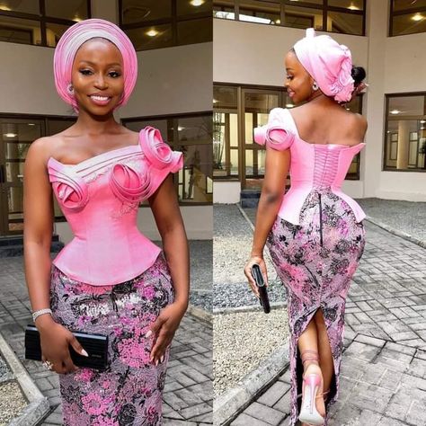 Skirt And Top Asoebi Styles, Damask Skirt And Top Styles, Victoria Corset Aso Ebi Dress, Brocade Asoebi Styles, Asoebi Corset Styles, Ankara Dress Designs, Fancy Short Dresses, Nigerian Lace Styles Dress, Nigerian Lace Styles