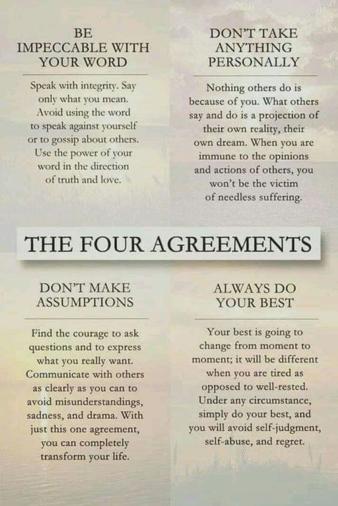 Opinion Words, 4 Agreements, The Four Agreements, A Course In Miracles, Note To Self, Good Advice, Great Quotes, The Four, Wisdom Quotes