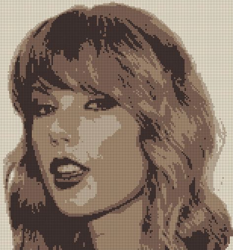 Alpha pattern #96176 variation #263377 | BraceletBook Pixel Art Pattern Taylor Swift, Taylor Swift Crochet Graph, Taylor Swift Pattern, Crochet Grid Taylor Swift, Taylor Swift Cross Stitch Pattern, Taylor Swift Alpha Pattern, Taylor Swift Pixel Art, Reputation Alpha Pattern, Taylor Swift Album Alpha Pattern