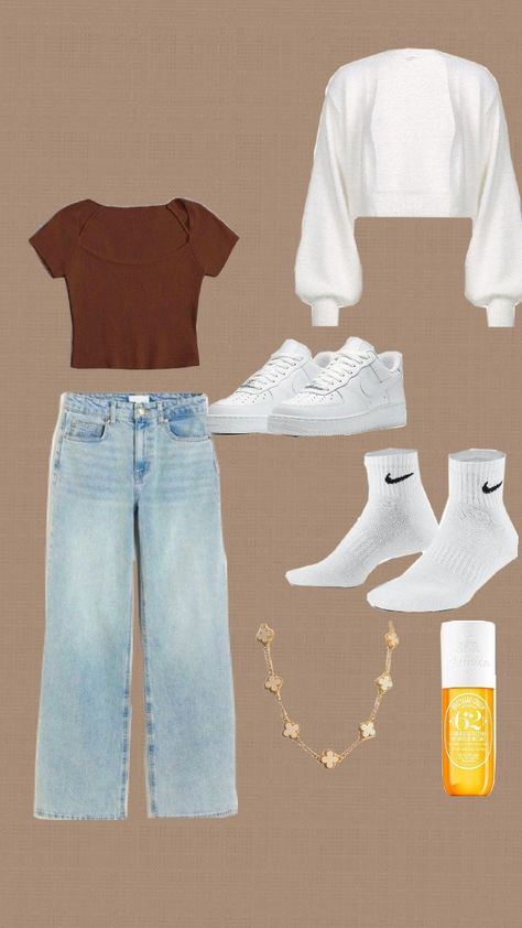 This is a cute fall everyday outfit that is also appropriate for school. |🍁 Appropriate School Outfits, Cute Fall Outfits, Everyday Outfit, Fall Outfit, School Outfits, Everyday Outfits, Fall Outfits, Autumn Outfits