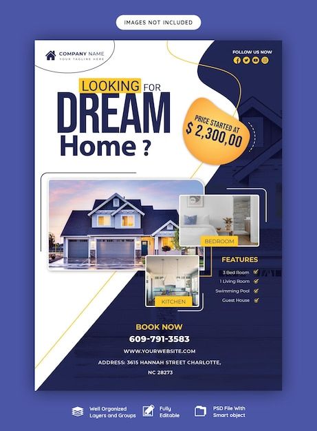 Property Poster Design Real Estates, House Sale Poster Design, House Sale Poster, House For Sale Poster, Real Estate Invitation, Real Estate Poster, Victorian House Plan, Pool Guest House, Property Sale