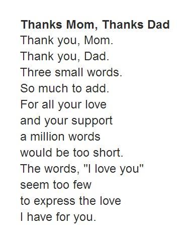 Poems About Loving Your Parents | Happy Parents' Day Poems - Free Quotes, Poems, Pictures for Holiday ... Poems About Loving Yourself, Quotes For Mom From Daughter, Birthday Quotes For Mom, Parents Day Quotes, Thank You Mom Quotes, Anniversary Quotes For Parents, Quotes For Mom, Family Quotes Tattoos, Dad Poems