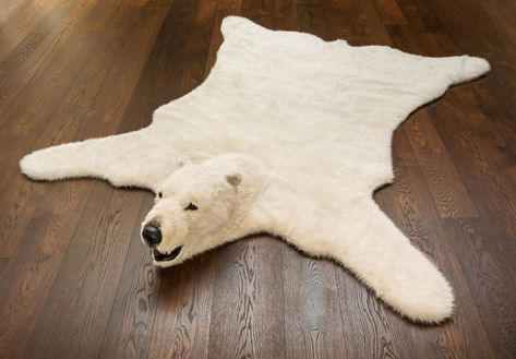 Fluffy Polar Bear Rug Faux Bear Skin Rug, Zebra Skin Rug, Polar Bear Fur, Bear Skin Rug, Grey Sheepskin Rug, Animal Skin Rug, Animal Hunting, Fur Comforter, Faux Fur Area Rug