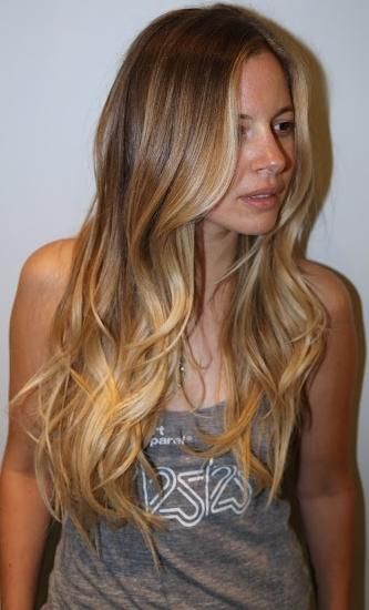 Ombre hair color look with highlights in the front, beautiful. Long Blonde, Long Blonde Hair, Blonde Hair, A Woman, Highlights, Hair Color, Blonde, Wall, Hair