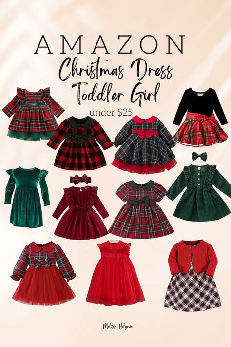 Toddler Christmas Dress Sewing Pattern, Toddler Christmas Dresses, Kids Christmas Outfit Ideas, Christmas Dress Baby Girl, Christmas Toddler Outfits Girl, Christmas Frocks For Kids, Toddler Christmas Outfit Girl, Santa Pictures With Kids Outfits, Christmas Outfits For Baby Girl