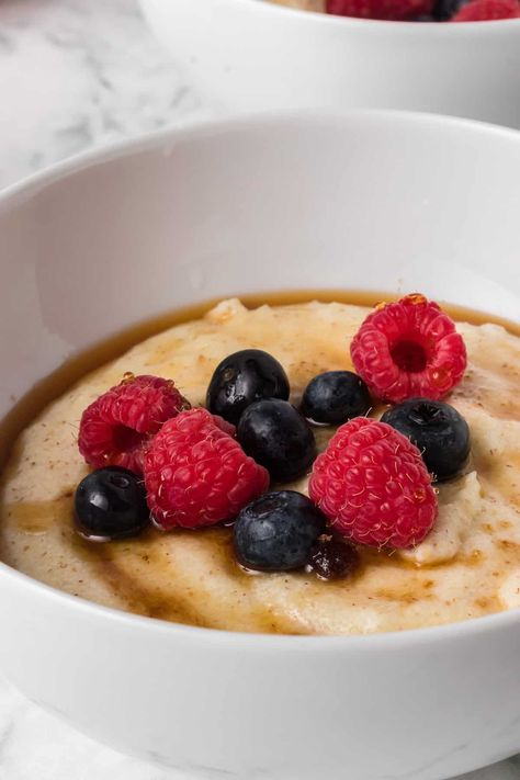 Want a warm, comforting breakfast? This Cream of Wheat® Recipe is it with brown sugar, maple syrup, and fresh fruit. This traditional hot cereal recipe will remind you of the best parts of childhood. Cream Of Wheat Recipes Breakfast, Cream Of Wheat Recipes, Bagel Breakfast Bake, Breakfast Cereal Recipes, Creative Breakfast Recipes, Comforting Breakfast, Mexican Breakfast Casserole, Creative Breakfast, Quick Cooking Recipes