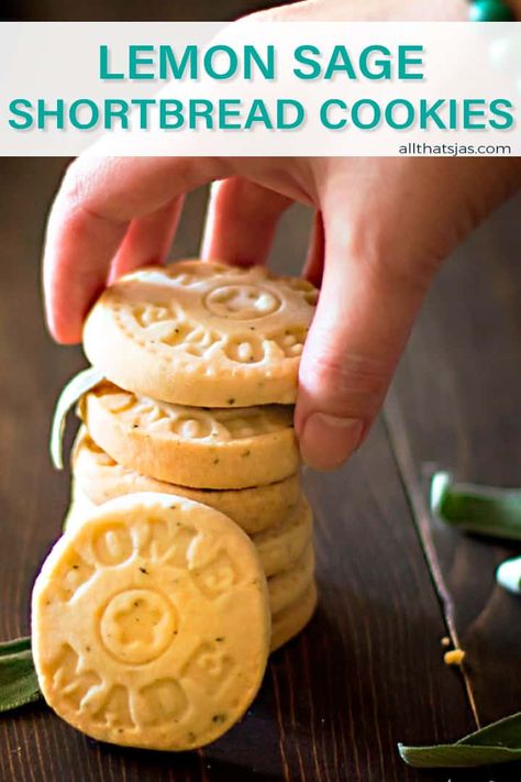 Herb Shortbread, Best Cookies Recipes, Shortbread Cookies Recipe, Cookies Lemon, Sage Herb, Bake Easy, Shortbread Cookie Recipe, Best Cookies, Snack Treat