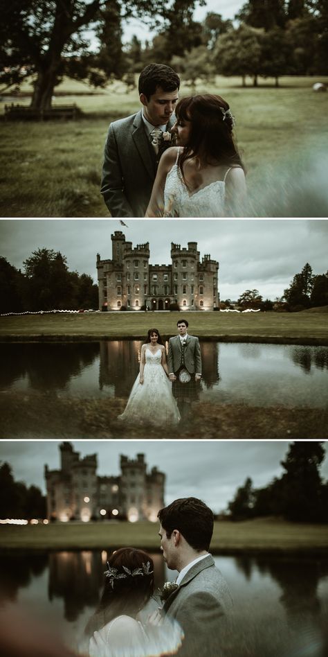 Castle Ruin Wedding, Castle Wedding Photography, Cluny Castle, Cluny Castle Wedding, Thirlestane Castle Wedding, Farnham Castle Wedding, Dark Fairytale, Scotland Wedding, Fairytale Castle