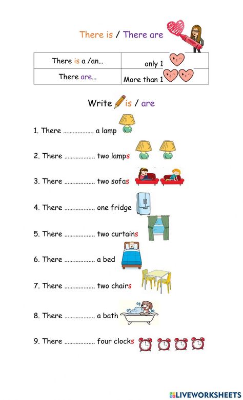 There is - there are online worksheet for from 2 to 5 grade. You can do the exercises online or download the worksheet as pdf. Grammar For Grade 2 Student, Beginners English Worksheets, Is Are Worksheets Grade 1, There Is Or There Are Worksheet, What Are These Those Worksheet, My House Worksheet For Grade 1, This Is And These Are Worksheets, Is Am Are Worksheets For Grade 2, Is And Are Worksheets For Kindergarten