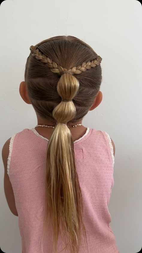 HAIRY STYLES FOR KIDS | ✨SUMMER STYLE✨ Tag us if you try it! #kidshairstyles #toddlerhairstyles #babyhairstyles #littlegirlhairstyles #littlegirlhairideas... | Instagram Kids Fairy Hairstyles, Toddler Gymnastics Hair, Gymnastics Hairstyles For Kids, Braid For Kids, Khloe Hair, Toddler Hairstyles Girl Fine Hair, Girls Hairdos, Cute Toddler Hairstyles, Girly Hairstyles