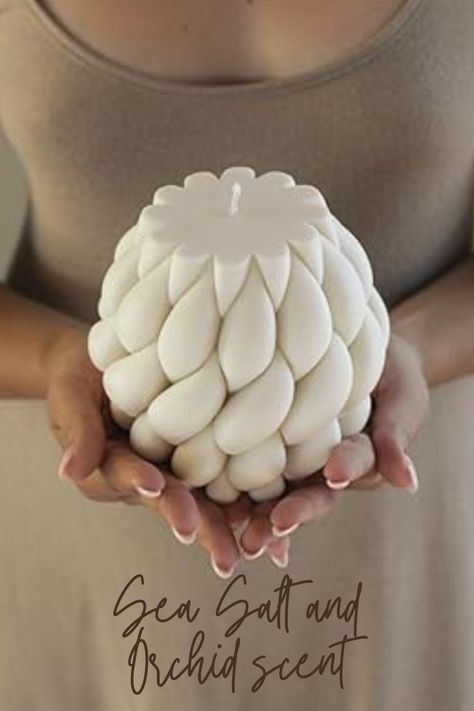 LAWA Knot Ball Candle - Large Beautiful Handmade Pillar Scented Soy Wax Candle Elegant Bubble Aesthetic Candle Housewarming Gift Home Room Shelf Decor Idea White  #commissionearned Bubble Aesthetic, Room Shelf Decor, Diy Candles With Crayons, Knot Ball, Aesthetic Candle, Room Shelf, Ball Candles, Aesthetic Candles, Room Shelves