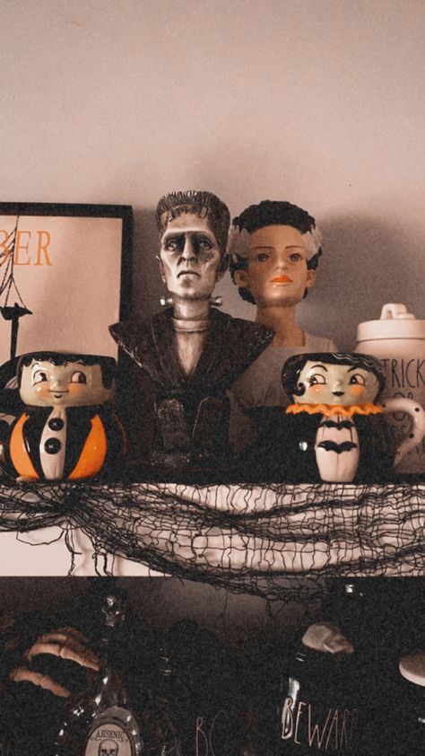 Frankenstein mrs frankenstein headstones johanna parker mugs green and black Mr And Mrs Frankenstein, Frankenstein Decor, Frankenstein Aesthetic, Mrs Frankenstein, Frankenstein And Bride, Goth House, Goth Houses, Johanna Parker, Classic Halloween