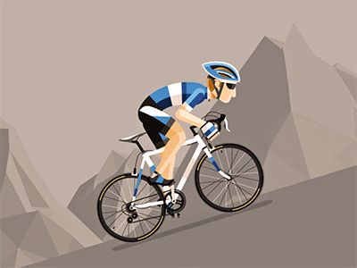 Test for an uphill cycle animation I'm working on. All made in After effects. Mountains in C4D. Cycling Animation, Cycling Uphill, Cycle Animation, Bike Workout, Bike Riding Benefits, Cycling Posters, Bike Illustration, Bicycle Gear, Cycling Quotes