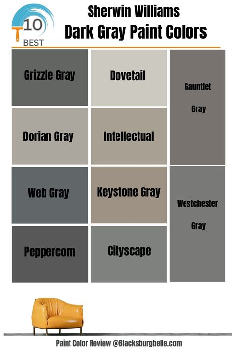 Cool Gray Paint Colors Sherwin Williams, Pewter Gray Sherwin Williams, Darker Gray Paint Wall Colors, True Grey Paint Color Sherwin Williams, Sherwin Williams Dark Gray Cabinets, Grizzle Grey Sherwin Williams Paint, Sherwin Williams Dark Gray Paint Colors, Dark Grey Sherwin Williams Paint, Sherwin Williams Dark Grey