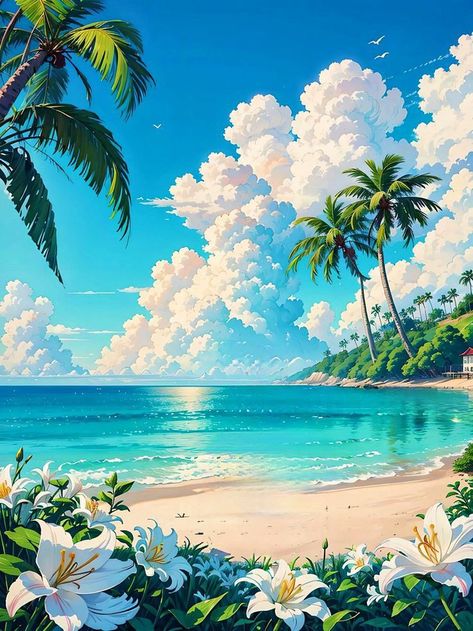 Soyut Sanat Tabloları, Beautiful Art Pictures, Landscape Art Painting, 수채화 그림, Beautiful Landscape Wallpaper, Fantasy Art Landscapes, Beautiful Nature Wallpaper, 판타지 아트, Pretty Wallpapers Backgrounds