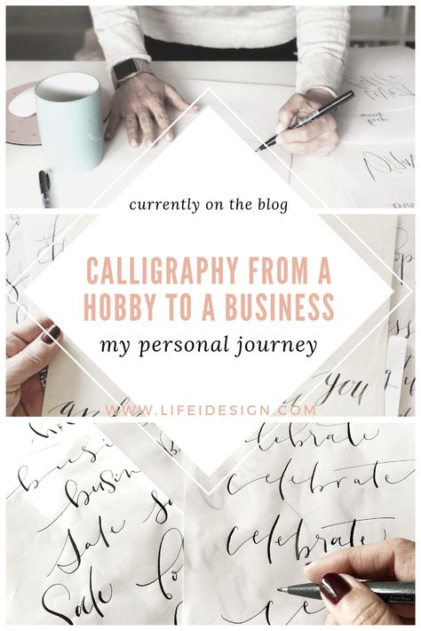 Calligraphy from a hobby to a home business - insight into my personal journey Learn Modern Calligraphy, Hand Lettering Inspiration, Learn Calligraphy, Calligraphy Practice, Ipad Lettering, Creative Lettering, Calligraphy Styles, Brush Calligraphy, Calligraphy Letters