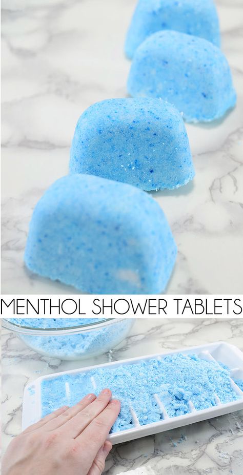 Shower Steamers Diy, Shower Tablets, Bath Bomb Recipes, Diy Shower, Homemade Soap Recipes, Diy Spa, Shower Steamers, Homemade Bath Products, Diy Body