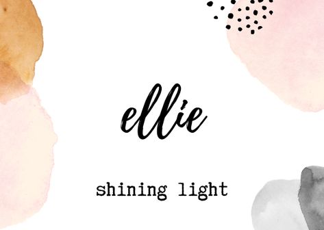 Ellie Ellie Meaning, Elle Name, Ellie Name, Eloise Name, Chill Wallpapers, Bible Baby Names, Baby Ellie, Chill Wallpaper, Registry Checklist