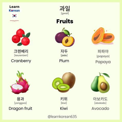 LEARN KOREAN LANGUAGE 🇰🇷 | Do you know food in Korean language | Facebook Korean Words Learning, Learn To Spell, Korean Language Learning, Korean Words, Learn Korean, Student Studying, Custom Website, Korean Language, Mobile App Development