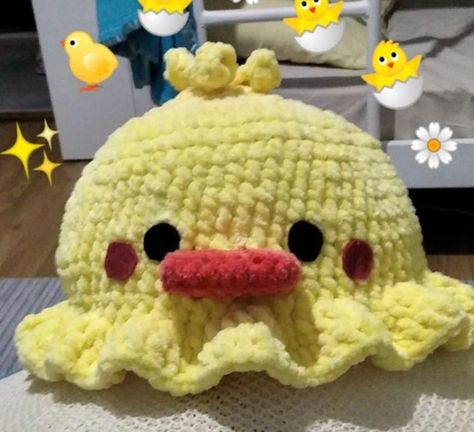 Duck Crochet Hat, Duck Hat Crochet, Crochet Duck Hat, Duck Bucket Hat, Crochet Hand Bag, Duck Hat, Duck Crochet, Cute Bucket Hat, Chicken Hats