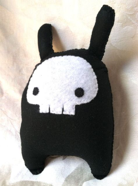 Hand Sewn Plush, Hand Sewn Plushies, Hand Sewn Stuffed Animals, Sewn Stuffed Animals, Sewn Plushies, Bunny Skeleton, Skeleton Bunny, Skeleton Plush, Diy Plushies